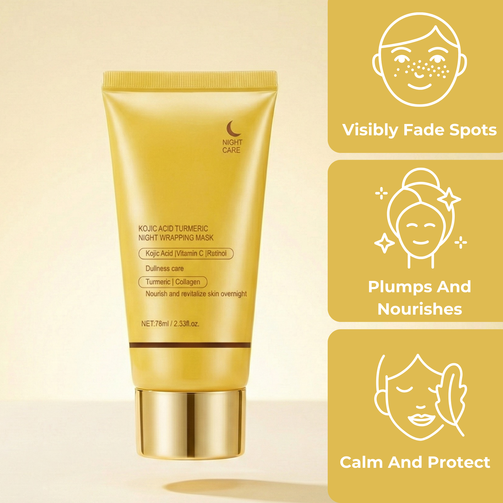 Kojic Acid Turmeric Overnight Wrapping Mask