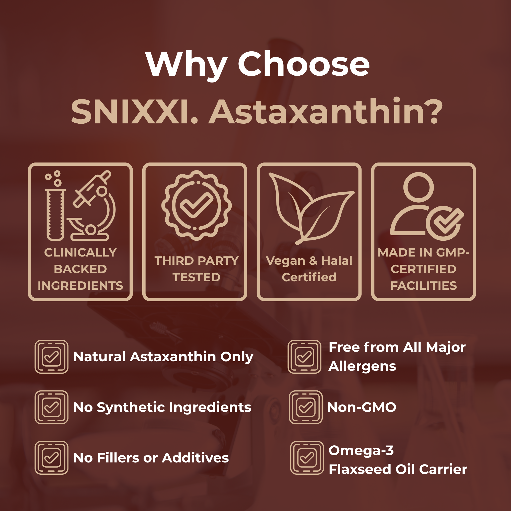 Snixxi. Astaxanthin Capsules (12mg)